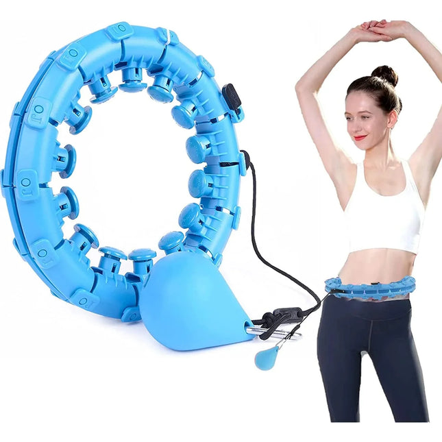 Weighted Hula Hoop – Adjustable Fit Hoop for Weight Loss