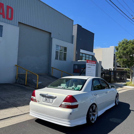IR-V style rear lip GX/JZX110/115 Toyota Mark II sedan/wagon(BLIT)