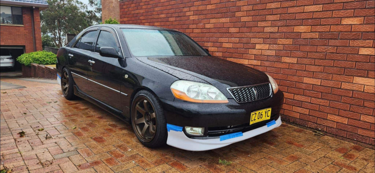IR-V front lip GX/JZX110/115 Toyota Mark II sedan