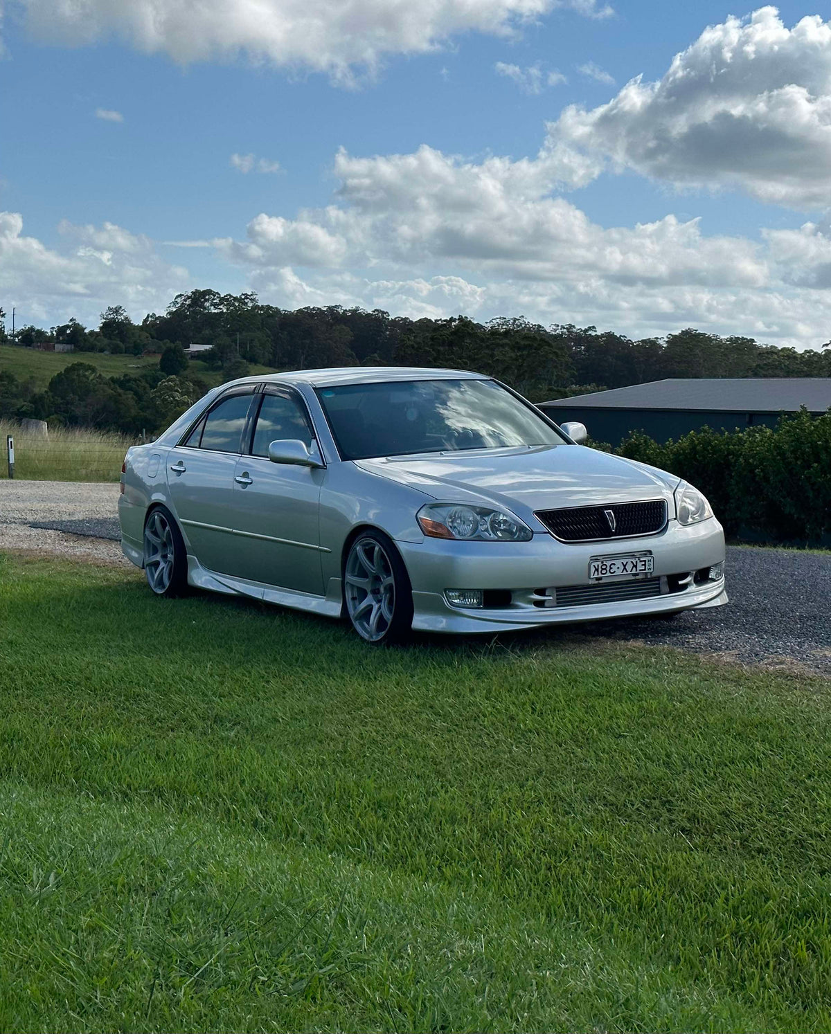 IR-V front lip GX/JZX110/115 Toyota Mark II sedan